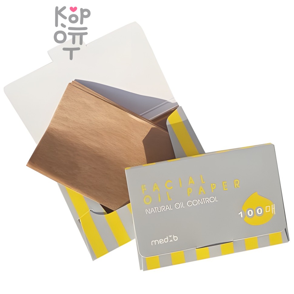 Med B Facial Oil Paper - Матирующие салфетки для лица 100шт.