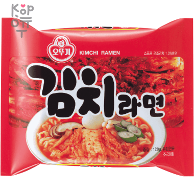 OTTOGI Лапша Kimchi ramen со вкусом кимчи 120гр. — Корейские товары для всей семьи(КорОпт)