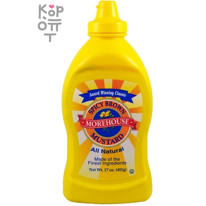 Morehouse Spicy Brown Mustard - Острая коричневая горчица, 482гр. 