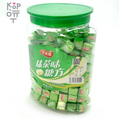 Жевательные конфеты Qilaiya Зеленый чай Кубик, 540гр. — Корейские товары для всей семьи(КорОпт)