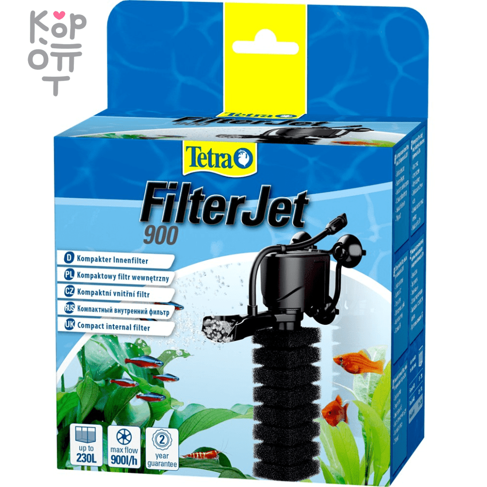 Tetra FilterJet 900 внутренний фильтр для аквариумов объемом 170 – 230 л фото 1 &mdash; Корейские товары для всей семьи(КорОпт)