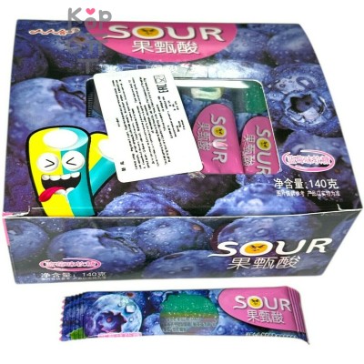 Мармелад кислый SOUR со вкусом Голубики, 140гр.