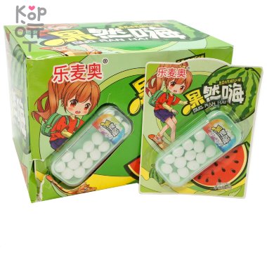 Драже Guo Ran Hai Холодок со вкусом Арбуза &mdash; Корейские товары для всей семьи(КорОпт)