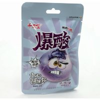 Кислая и сэндвич карамель QianBai Sour Candy -  Взрывные фрукты с кисло-сладким вкусом Голубики