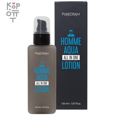 Purederm Homme Aqua All In One Lotion - Мужской лосьон 6в1 150мл. — Корейские товары для всей семьи(КорОпт)