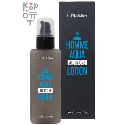 Purederm Homme Aqua All In One Lotion - Мужской лосьон 6в1 150мл.