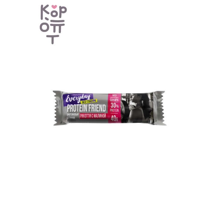 EVERYDAY — Батончик высокобелк. неглазир. EVERYDAY PROTEIN FRIEND 'Рикотти с малиной' п/п 40 г, 40 г