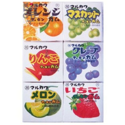 Marukawa Fruit 6 marble gum - Жевательная резинка, Ассорти, 6 вкусов, 32,4гр.