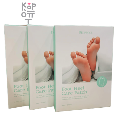 Deoproce Foot Heel Care Patch - Пластырь для ухода за пятками ног 6шт.