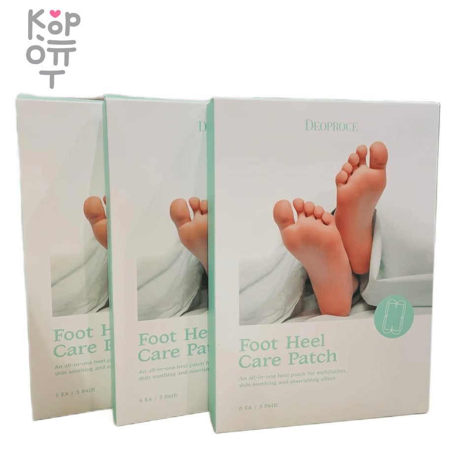 Deoproce Foot Heel Care Patch - Пластырь для ухода за пятками ног 6шт.