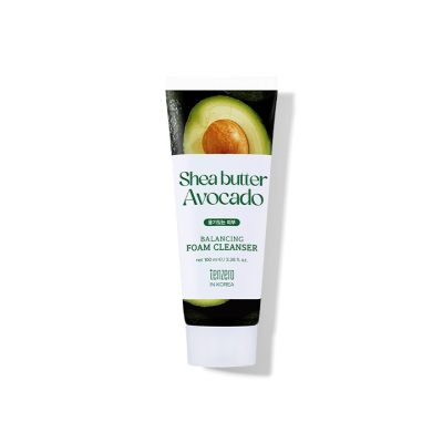 Tenzero BALANCING FOAM CLEANSER SHEA BUTTER AVOCADO - Балансирующая пенка для умывания с маслом ши и авокадо 100 мл