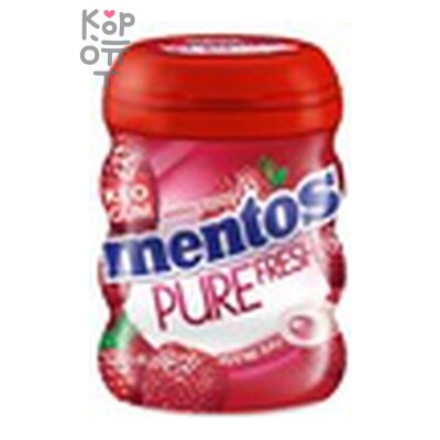 Жевательная резинка Mentos Pure Fresh со вкусом клубники 61гр 1*6*72, шт