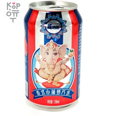 Слабогазированный напиток Langgege Pineapple Soda - Ананасовая содовая, 330мл. &mdash; Корейские товары для всей семьи(КорОпт)