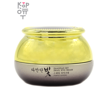 Jigott Daandan bit Snail Eye Cream Premium - Антивозрастной крем для кожи вокруг глаз с экстрактом улитки 50мл.