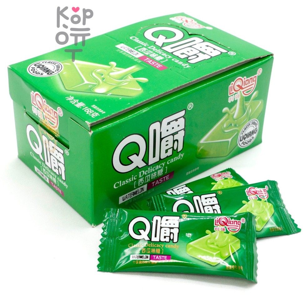 Ириска мягкая Q Chew Premium со вкусом Яблока 168гр.
