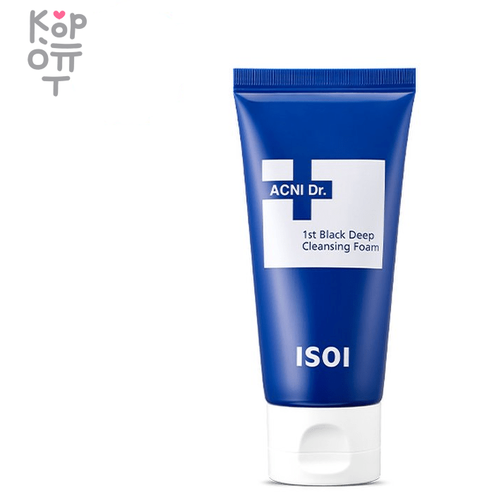 ISOI Acni Dr. 1St Black Deep Cleansing Foam - Пенка черная для глубокого очищения лица с Маслом Чайного Дерева 75мл., купить с доставкой на дом фото 1 &mdash; Корейские товары для всей семьи(КорОпт)