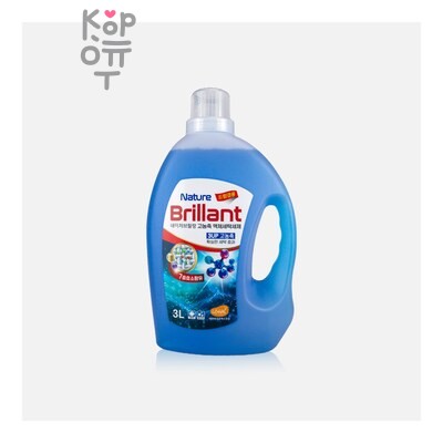 Nature Laundry detergent liquid brillant bottle cap — Гель для стирки, Brillant (с дозатором), 3 кг