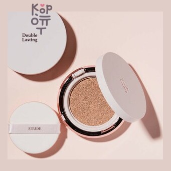Etude Double Lasting Cushion Glow № 17C1 Light - Vanilla(Легкая ваниль) SPF50+/PA+++ - Кушон с эффектом двойного сияния, 15 г