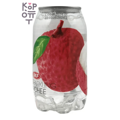 OKF Sparkling Lychee - Газированный освежающий напиток, личи 350мл.