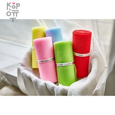 SUNG BO Мочалка для душа Roll Wave Shower Towel - №029 28см*95см средней жесткости, нейлон — Корейские товары для всей семьи(КорОпт)