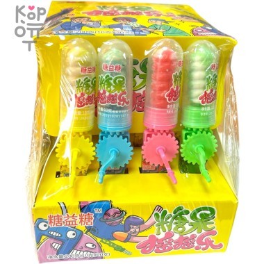 Карамель TaiLeNu Магическая рулетка, наполненная драже со вкусом спелых фруктов — Корейские товары для всей семьи(КорОпт)