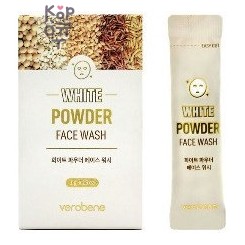 Verobene — White Powder Face Wash — Энзимная очищающая пудра для лица со злаковыми экстрактами, 1 г × 15 шт