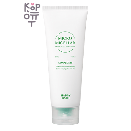 Happy Bath Soapberry Cleansing Foam - Пенка для умывания с экстрактом мыльнянки, 150 г