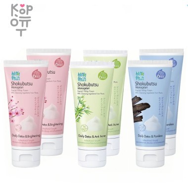 LION Shokubutsu Facial Whip Foam - Пенка-Детокс для умывания 100мл. &mdash; Корейские товары для всей семьи(КорОпт)