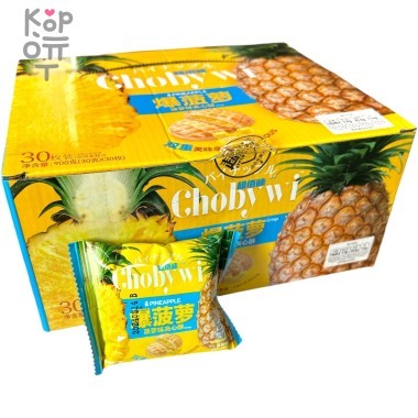 Печенье Chobywi с нежнейшим моти и вкусом Ананаса — Корейские товары для всей семьи(КорОпт)