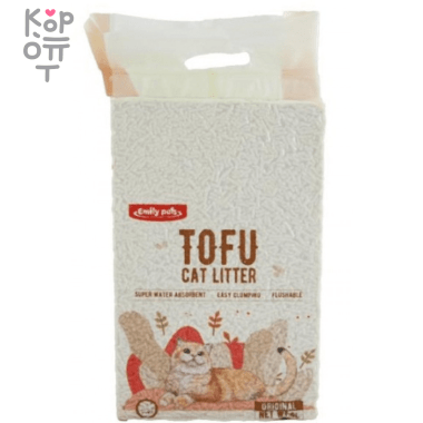 Tofu Emily Pets Original - Соевый комкующийся наполнитель для кошачьего туалета 2,5кг. — Корейские товары для всей семьи(КорОпт)