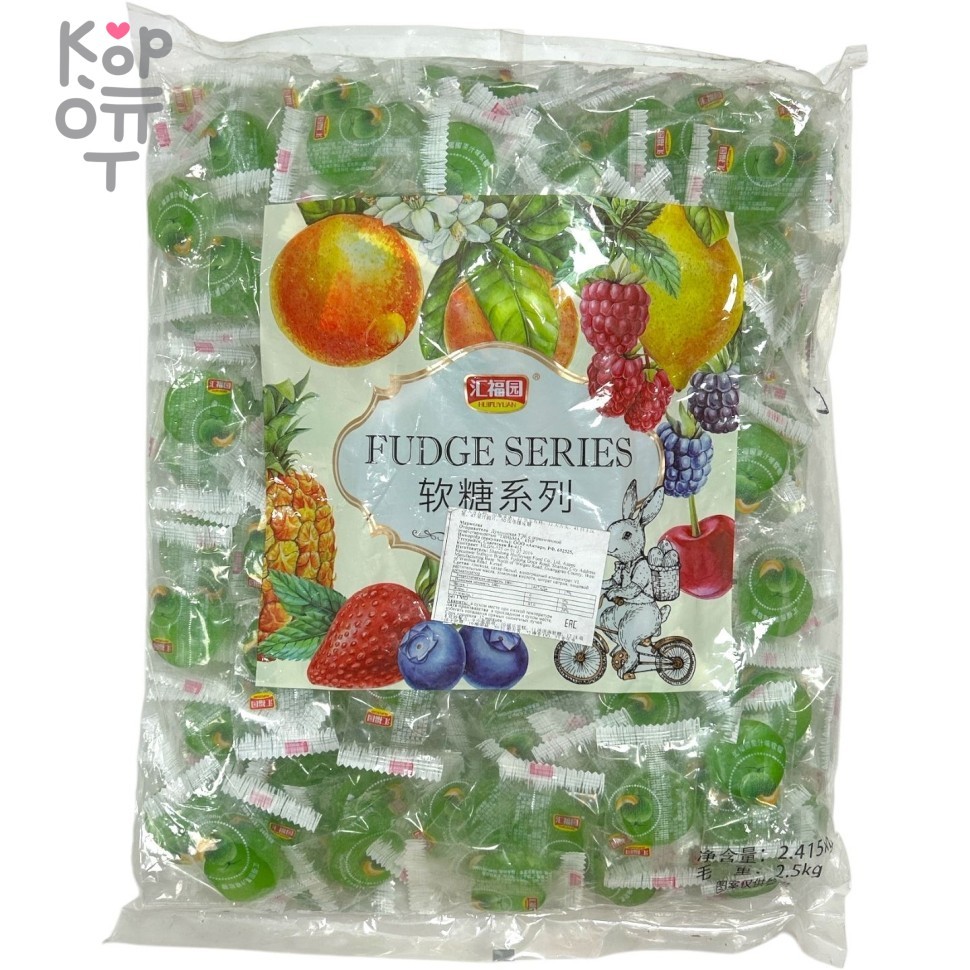 Мармелад Fudge со вкусом Дыни, 2,5кг, купить с доставкой на дом фото 1 &mdash; Корейские товары для всей семьи(КорОпт)