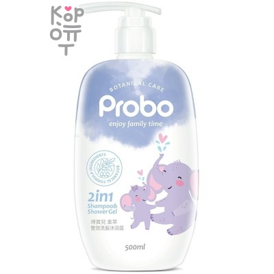 PROBO Botanical Shampoo &amp; Shower Gel - Шампунь и гель для душа 2в1 для всей семьи 500мл.