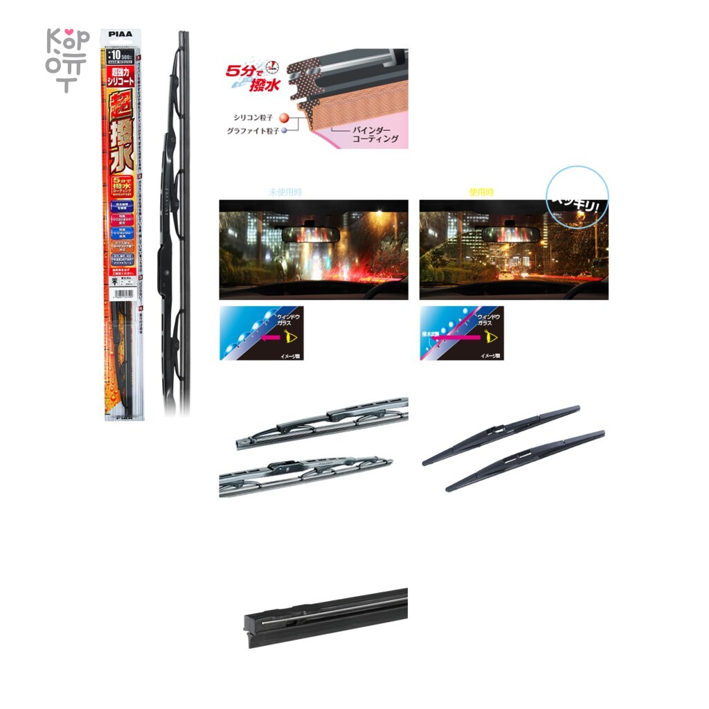 PIAA WIPER SUPER SILICONE — силиконовая щётка