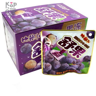 Жевательная конфета Shuguo Mixed Gel Candy Желейная конфета с желейной начинкой и со вкусом Винограда — Корейские товары для всей семьи(КорОпт)