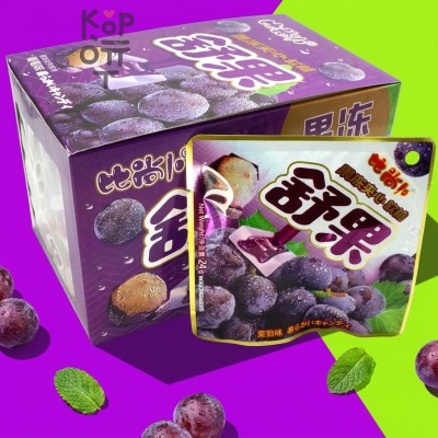 Жевательная конфета Shuguo Mixed Gel Candy Желейная конфета с желейной начинкой и со вкусом Винограда