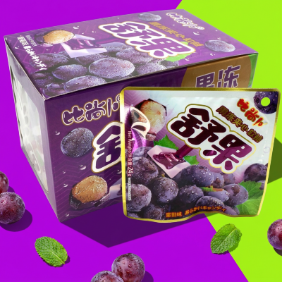 Жевательная конфета Shuguo Mixed Gel Candy Желейная конфета с желейной начинкой и со вкусом Винограда