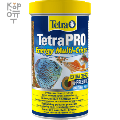 TetraPro Energy Crisps корм-чипсы для всех видов рыб для дополнительной энергии 500 мл