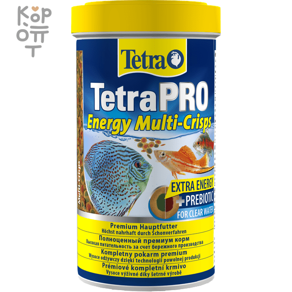 TetraPro Energy Crisps корм-чипсы для всех видов рыб для дополнительной энергии 500 мл