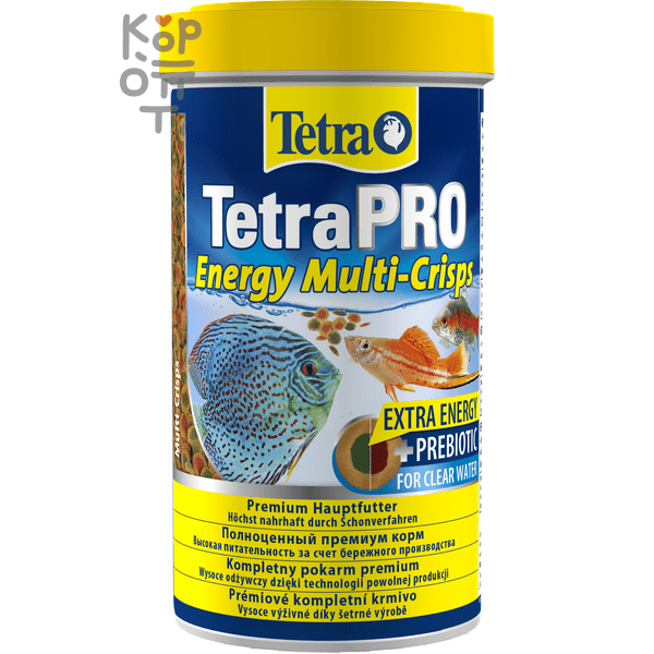TetraPro Energy Crisps корм-чипсы для всех видов рыб для дополнительной энергии 500мл.