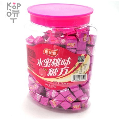 Жевательные конфеты Qilaiya Персиковый Кубик, 540гр. — Корейские товары для всей семьи(КорОпт)