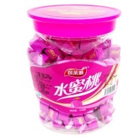 Жевательные конфеты Qilaiya Персиковый Кубик, 540гр.