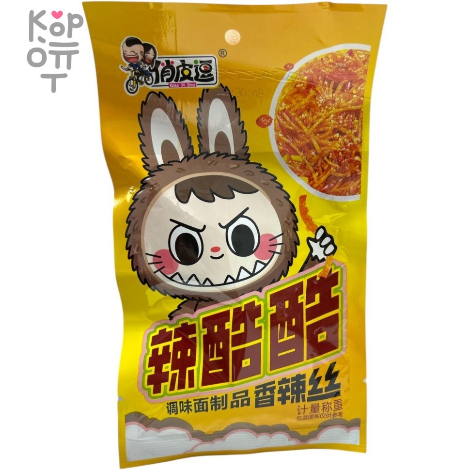 Снэк Labubu - Вегетарианское мясо, я хочу этот круто перченый вкус! Паутинка, купить с доставкой на дом фото 1 — Корейские товары для всей семьи(КорОпт)