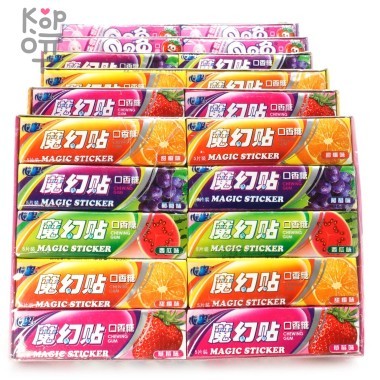 Жевательная резинка Magic Sticker - Фруктовое настроение — Корейские товары для всей семьи(КорОпт)