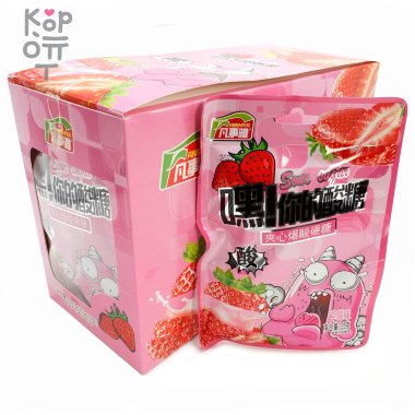 Кислая и сэндвич карамель Anshiya Sour Candy - Эй, твоя кислая конфета вкусом Клубники — Корейские товары для всей семьи(КорОпт)