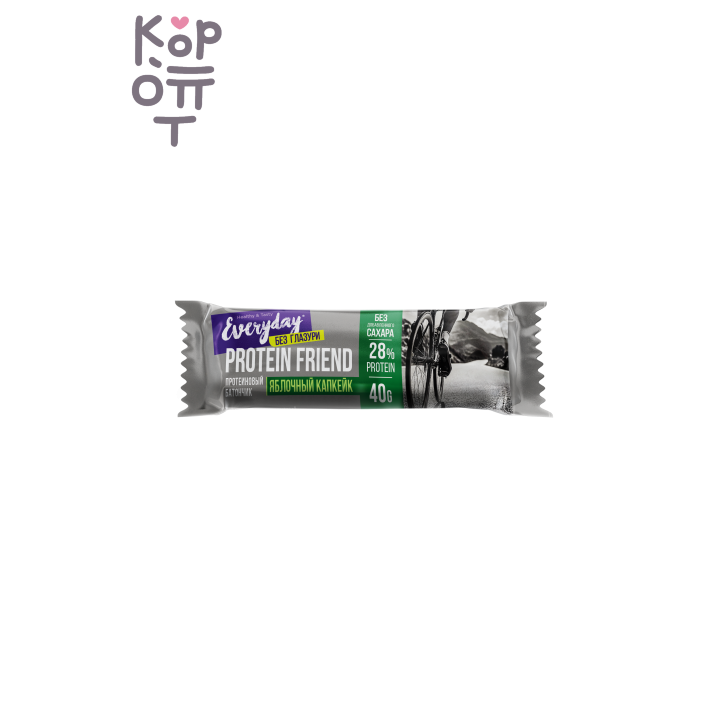 EVERYDAY — Батончик высокобелк. неглазир. EVERYDAY PROTEIN FRIEND 'Яблочный капкейк' п/п 40 г, 40 г