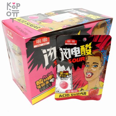 Кислая карамель HeHe Acid Sugar - Кислота со вкусом Клубники &mdash; Корейские товары для всей семьи(КорОпт)