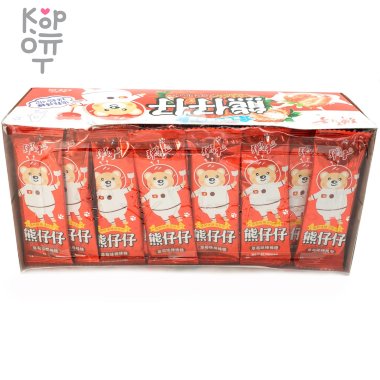 Леденец на палочке Zaizai &quot;Мишка космонавт&quot; Клубника со сливками 100% — Корейские товары для всей семьи(КорОпт)