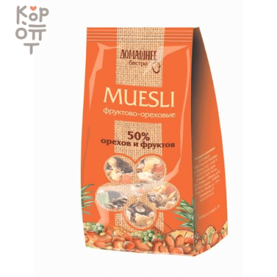Мюсли фруктово-ореховые Домашнее Бистро, 250 г