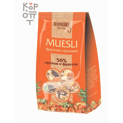Мюсли фруктово-ореховые Домашнее Бистро, 250 г