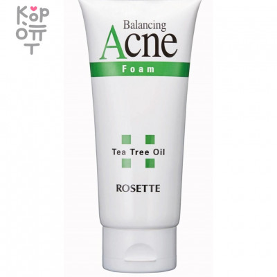 Rosette Acne Foam Пенка для умывания для проблемной кожи с натуральным маслом чайного дерева, 120гр.